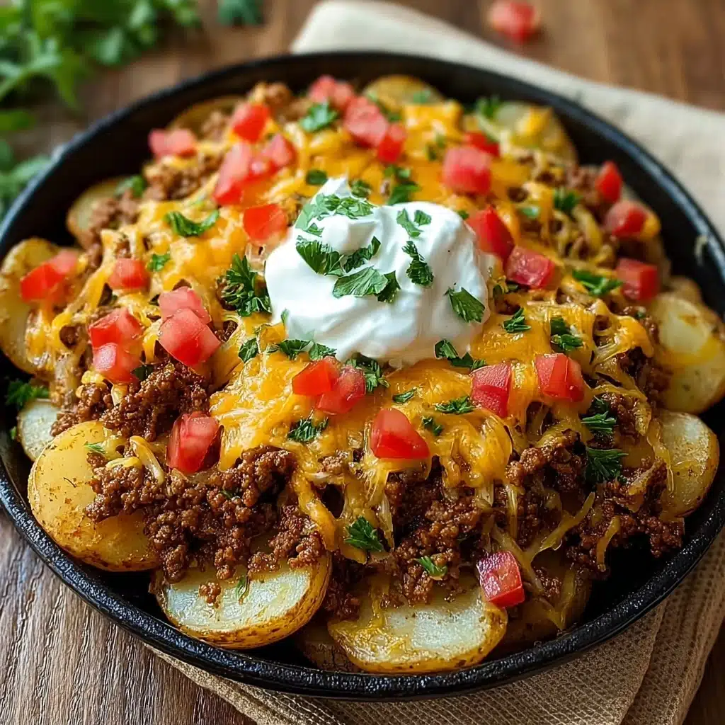Cheesy Taco Potatoes Recipe - Recipe Image