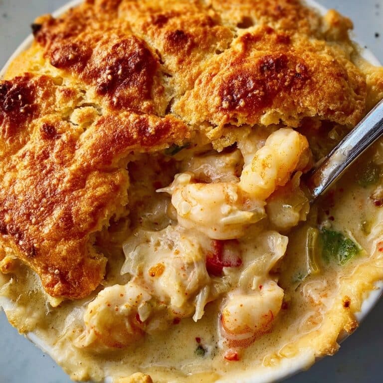 Pour the seafood mixture into a greased 9×13-inch baking dish or a large oven-safe skillet Recipe