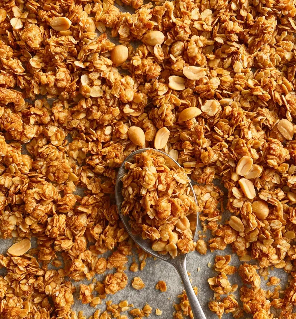 Homemade Peanut Butter Granola Recipe - Recipe Image