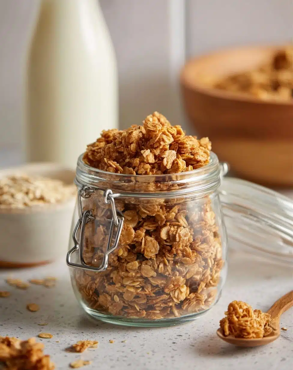 Homemade Peanut Butter Granola Recipe - Recipe Image