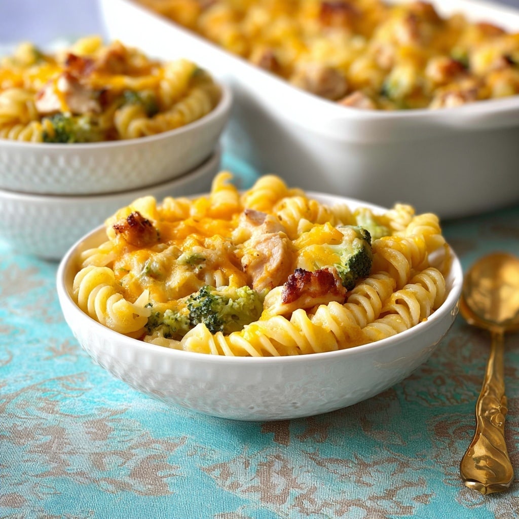 Healthy Chicken Broccoli Pasta Casserole Recipe - Recipe Image