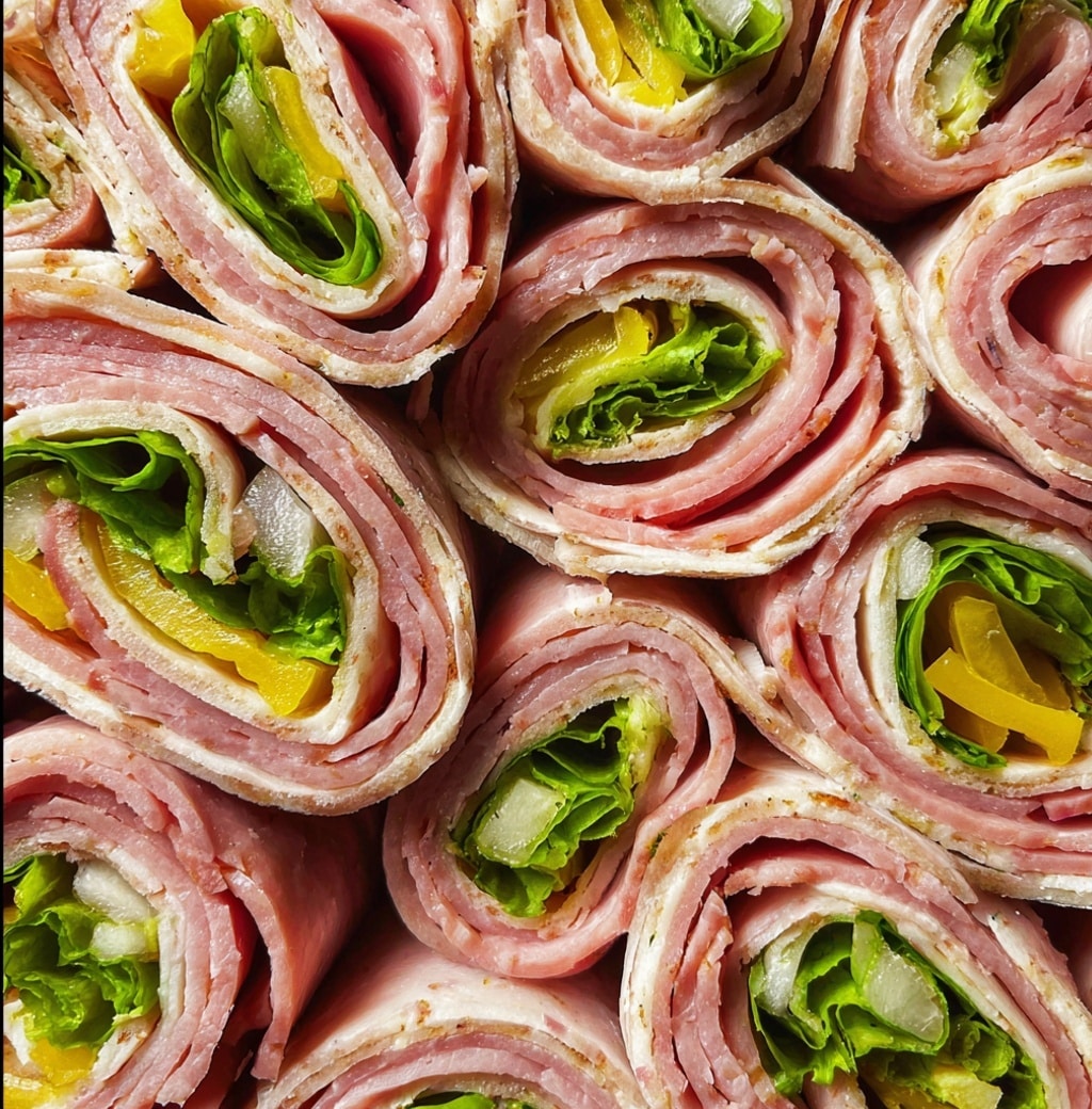 Italian Sub Roll Ups Recipe - Recipe Image