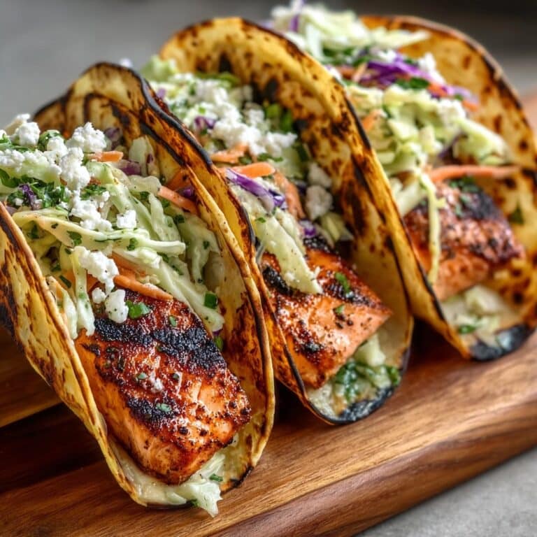 Salmon Tacos with Slaw Recipe