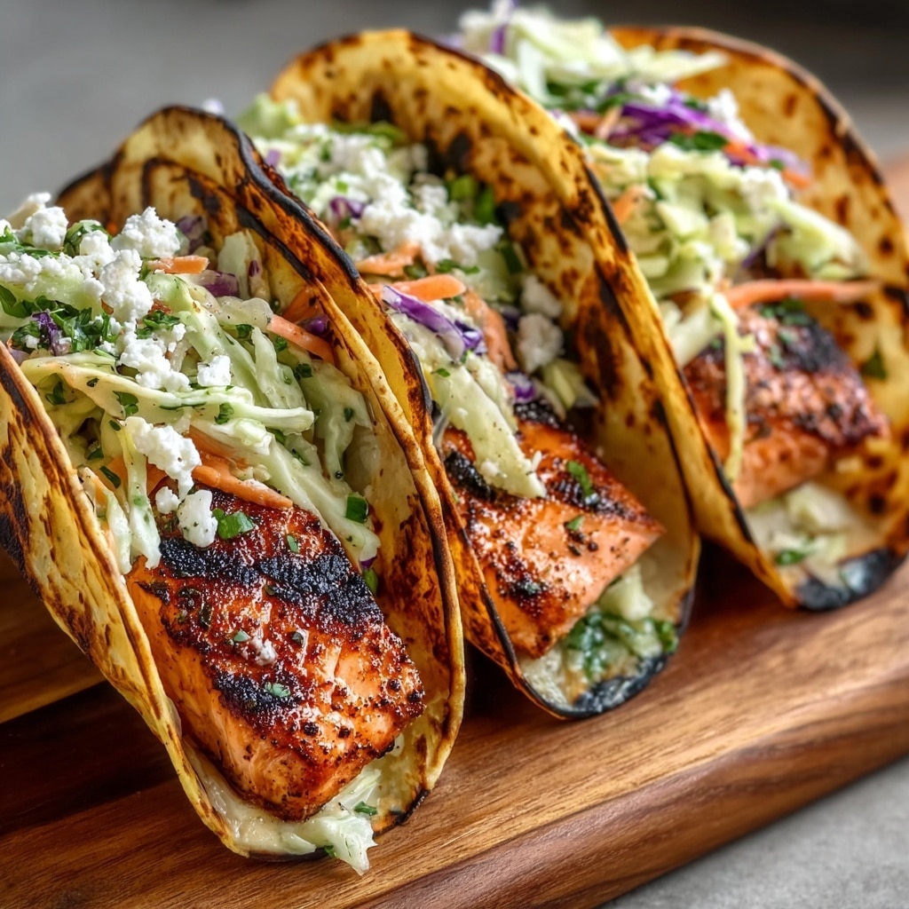 Salmon Tacos with Slaw Recipe - Recipe Image