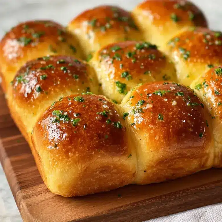 Easy Garlic Butter Dinner Rolls Recipe