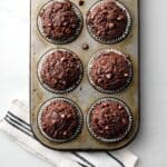 Healthy Double Chocolate Greek Yogurt Muffins Recipe