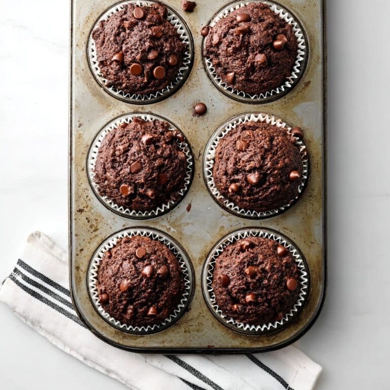 Healthy Double Chocolate Greek Yogurt Muffins Recipe