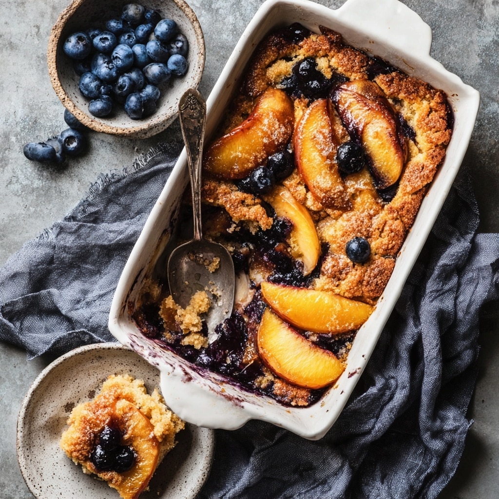 Brown Butter Peach Cobbler Recipe - Recipe Image