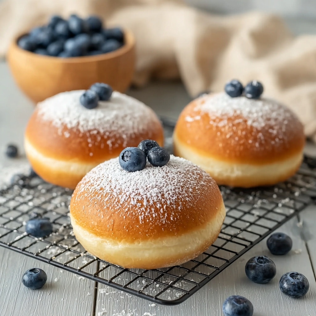Blueberry & Custard Brioche Bun Recipe - Recipe Image