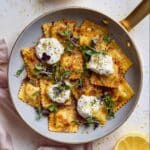 Brown Butter and Lemon Toasted Skillet Ravioli Recipe