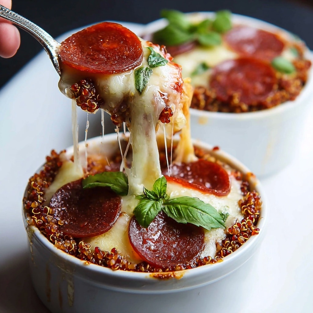 Easy Quinoa Pizza Bowls Recipe - Recipe Image