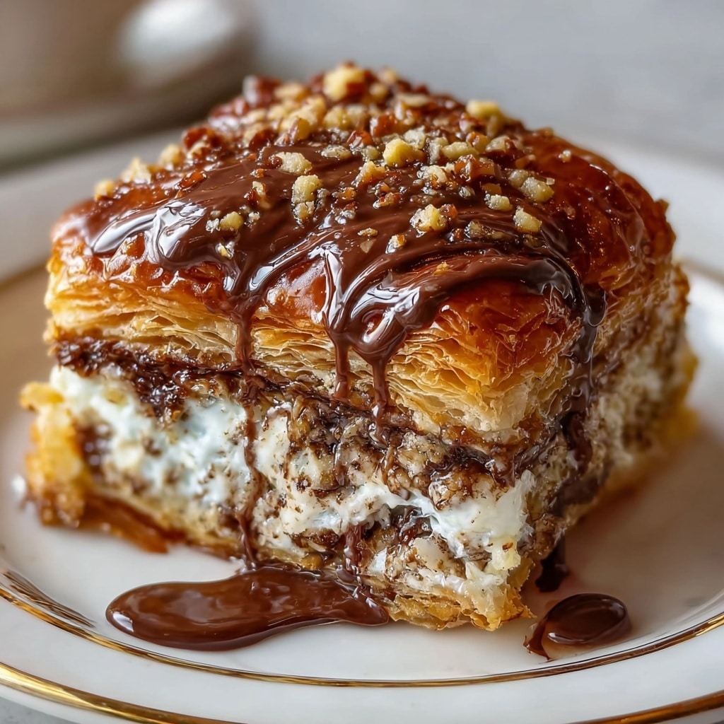 Chocolate Croissant Breakfast Bake with Flaky Layers Recipe - Recipe Image