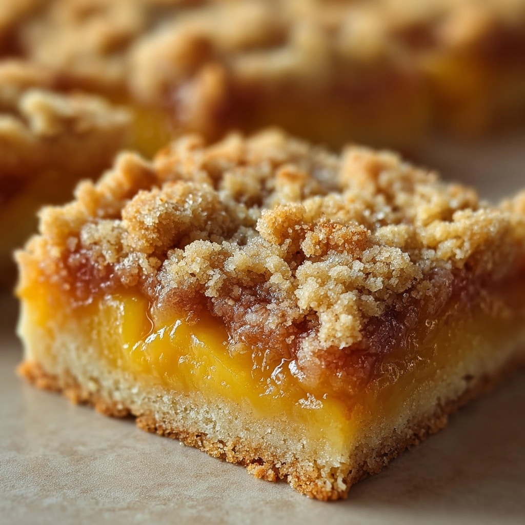 Heavenly Summer Peach Bars Recipe - Recipe Image