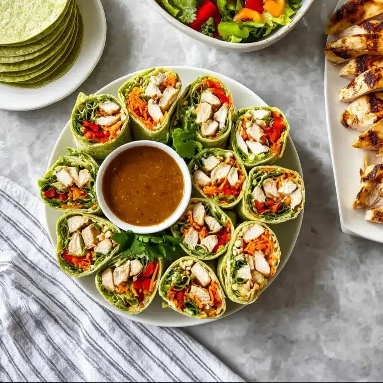 Thai Peanut Chicken Wraps Recipe