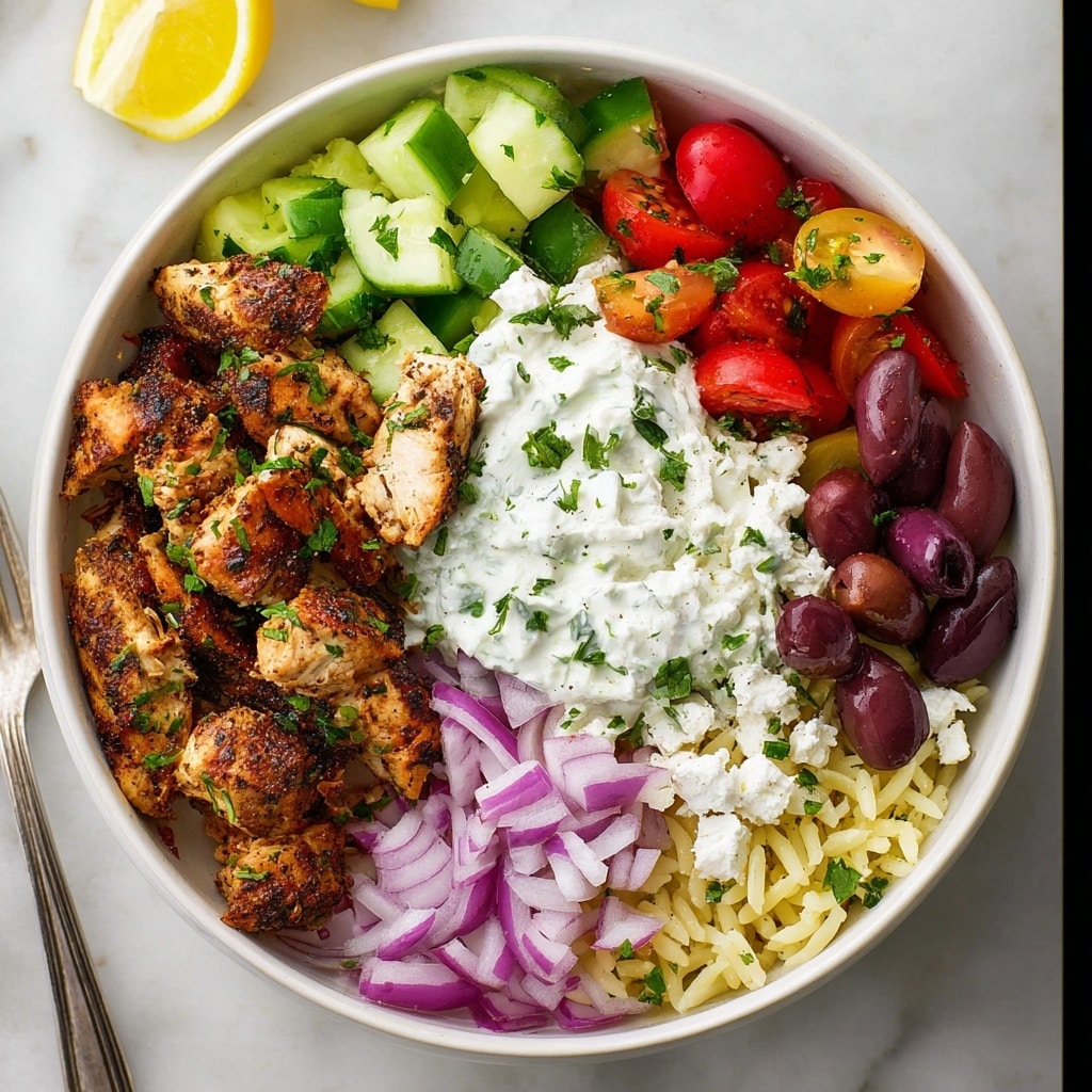 Greek Chicken Gyro Bowls Recipe - Recipe Image