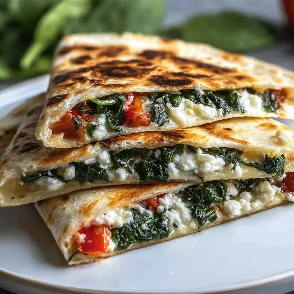 Spinach and Feta Quesadillas Recipe - Recipe Image