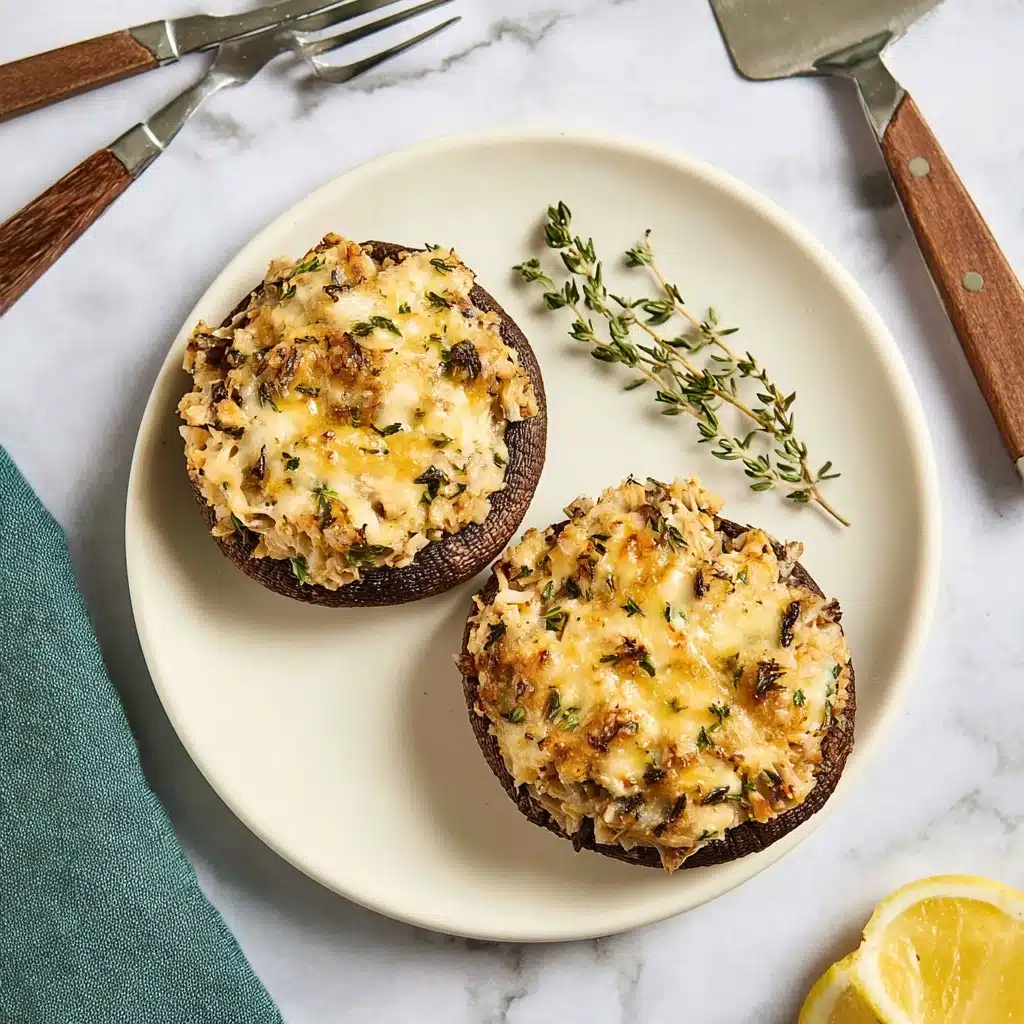 Crab-Stuffed Portobello Mushrooms Recipe - Recipe Image