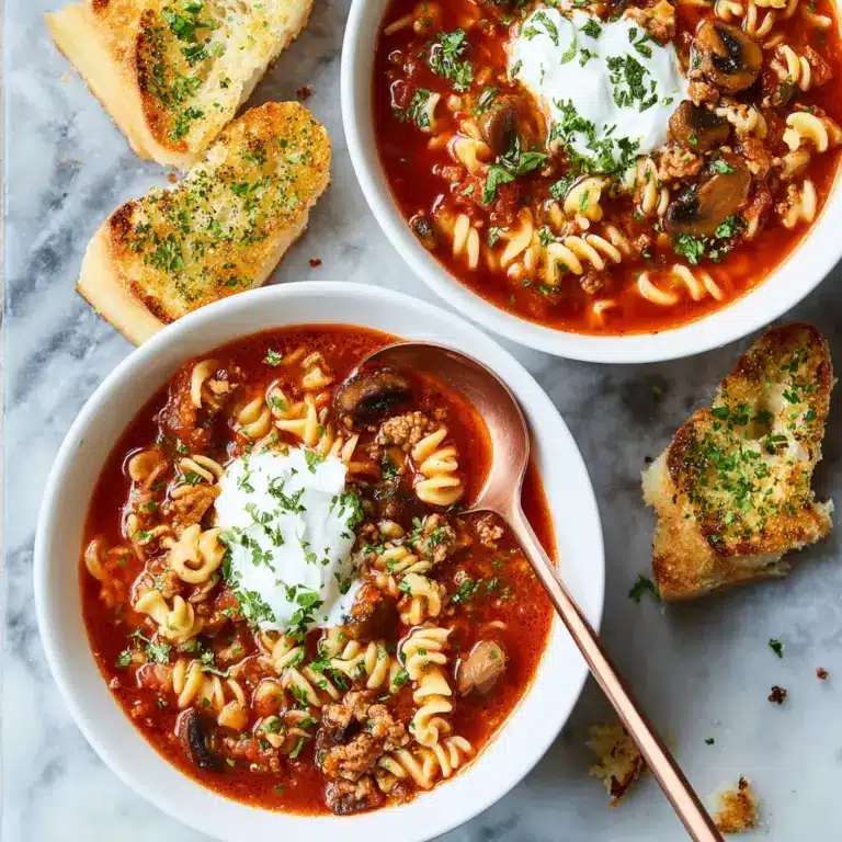 Slow Cooker Lasagna Soup Recipe
