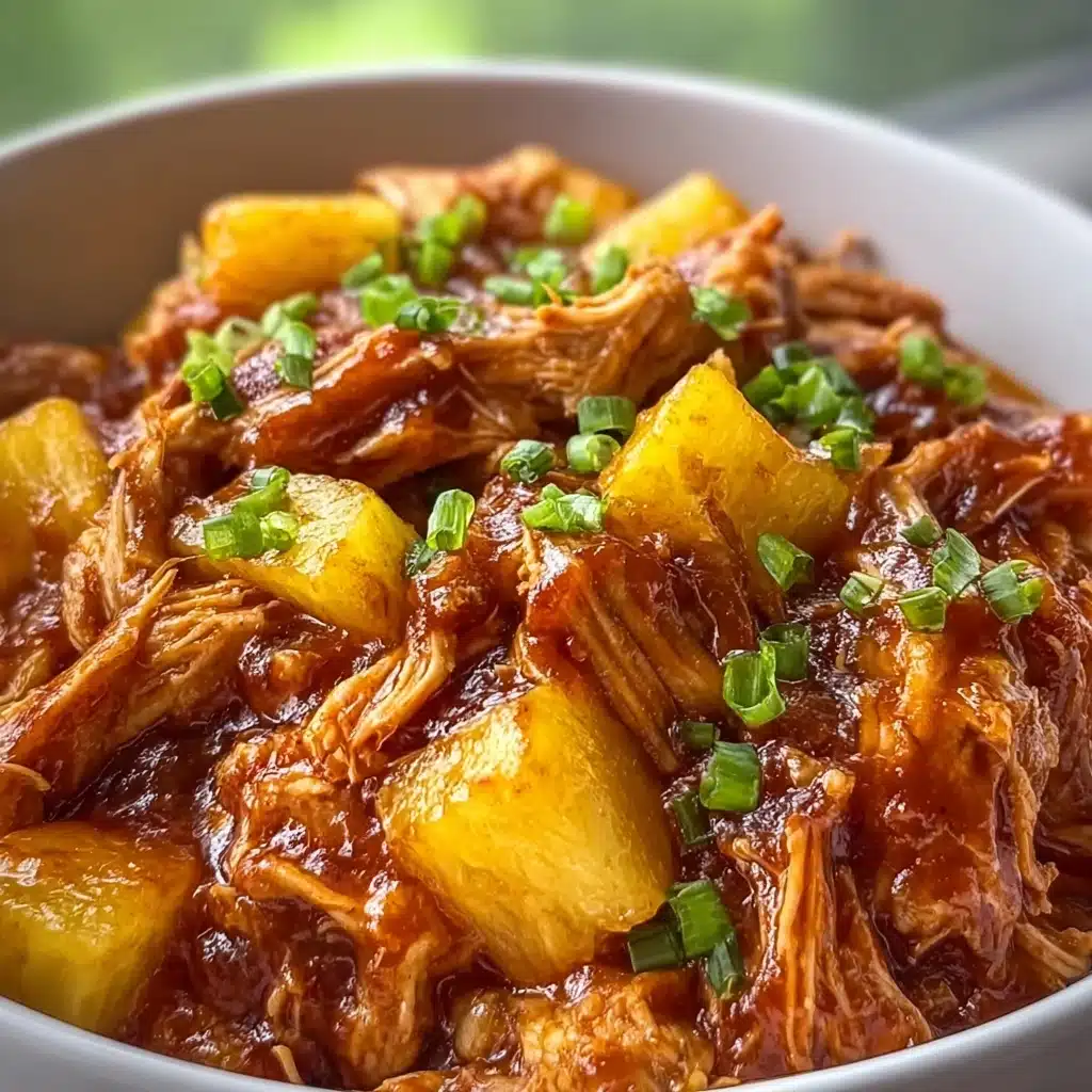 Crockpot Pineapple BBQ Chicken Recipe - Recipe Image