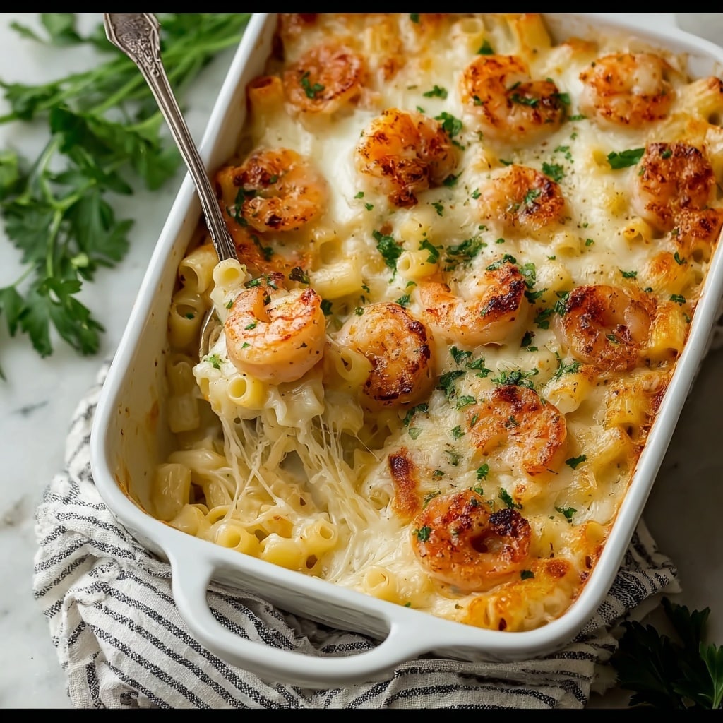 Shrimp Scampi Pasta Bake Recipe - Recipe Image