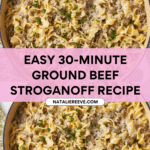 30-Minute Ground Beef Stroganoff Recipe