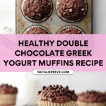 Healthy Double Chocolate Greek Yogurt Muffins Recipe