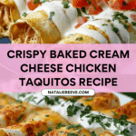 Baked Cream Cheese Chicken Taquitos Recipe