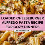 Ultimate Loaded Cheeseburger Alfredo Pasta : Creamy Dinner Recipe