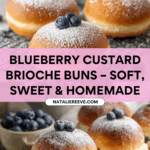 Blueberry & Custard Brioche Bun Recipe