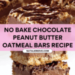 No Bake Chocolate Oatmeal Bars Recipe