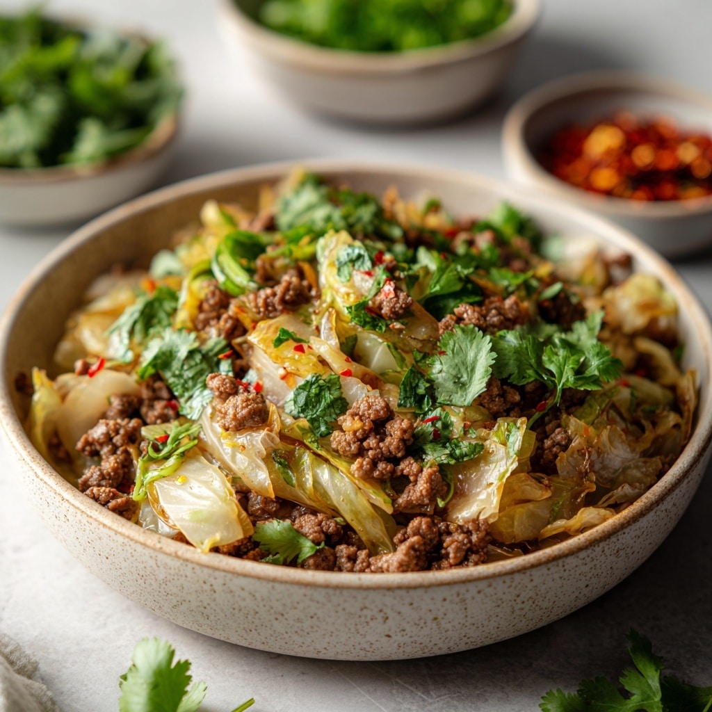 Keto Beef and Cabbage Stir-Fry Recipe - Recipe Image