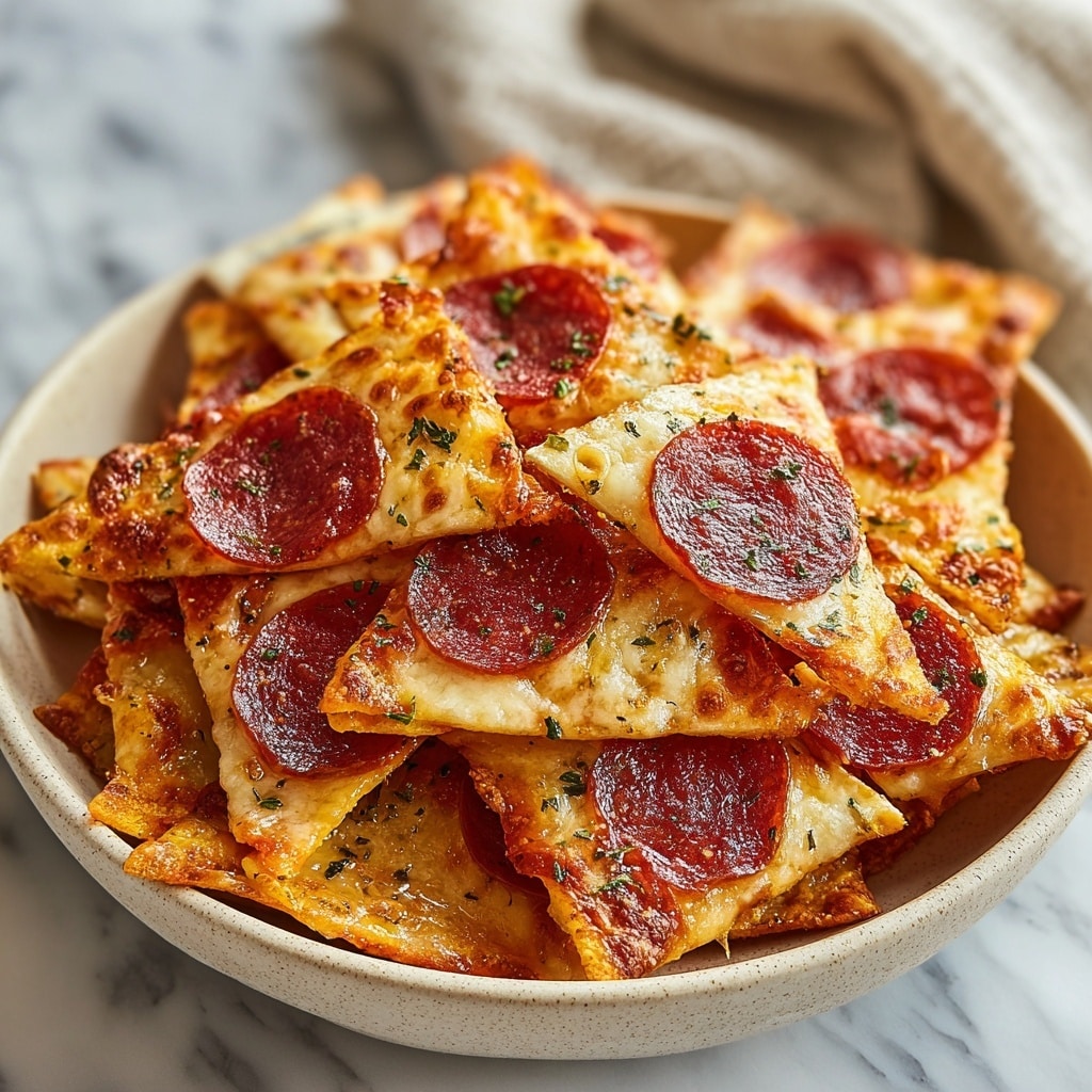2 ingredient Pizza chips Recipe - Recipe Image