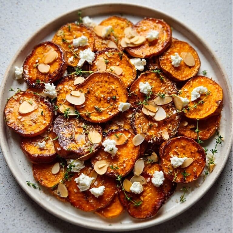 Honey Feta Sweet Potato Rounds Recipe