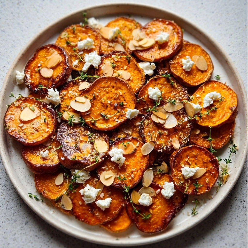Honey Feta Sweet Potato Rounds Recipe - Recipe Image