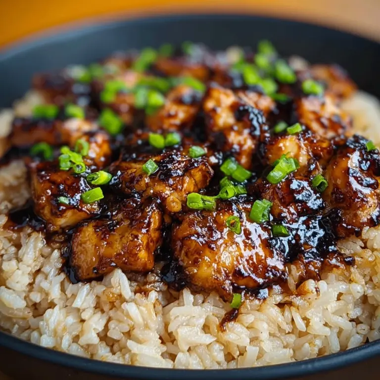 Honey BBQ Chicken Rice Recipe