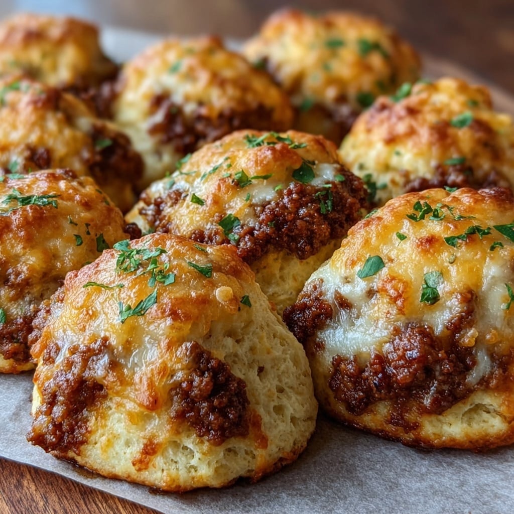 Garlic Parmesan Cheeseburger Bombs are 3 easy juicy crispy Recipe - Recipe Image