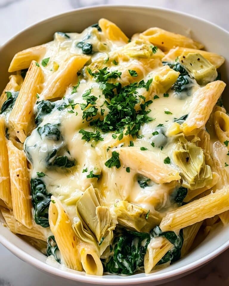 Spinach Artichoke Dip Pasta Recipe