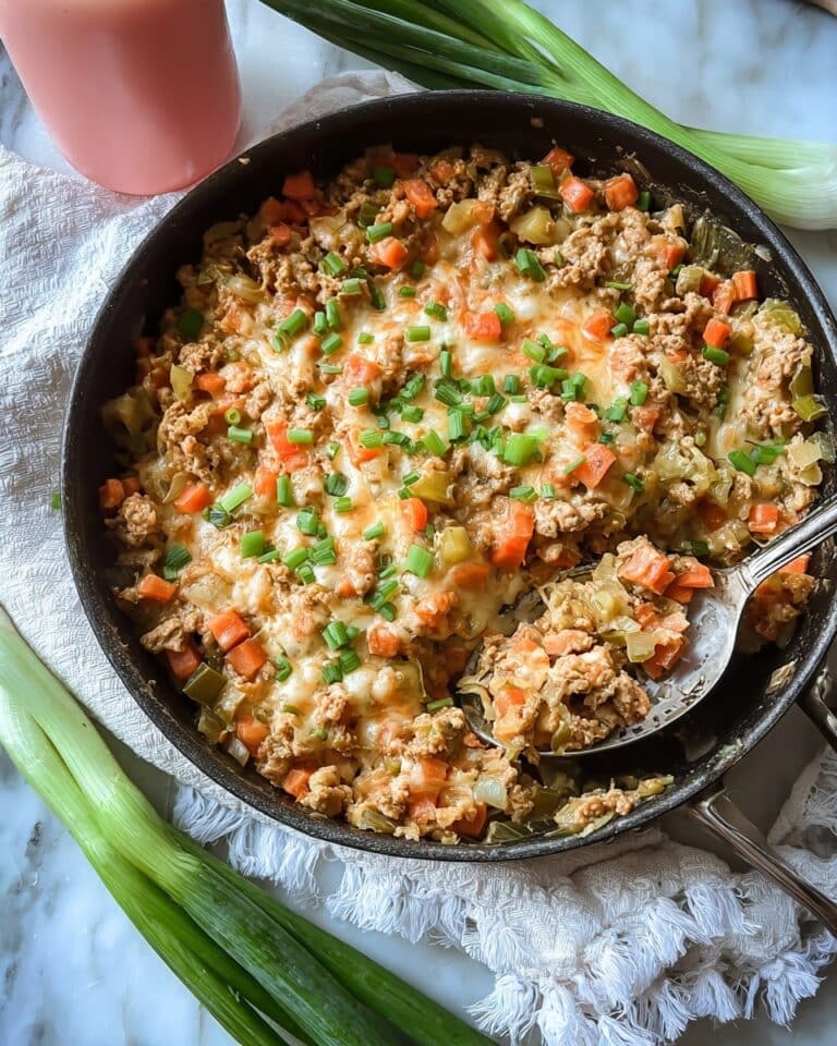 Spicy Chicken and Rice Skillet with Cauliflower and Cheddar Recipe