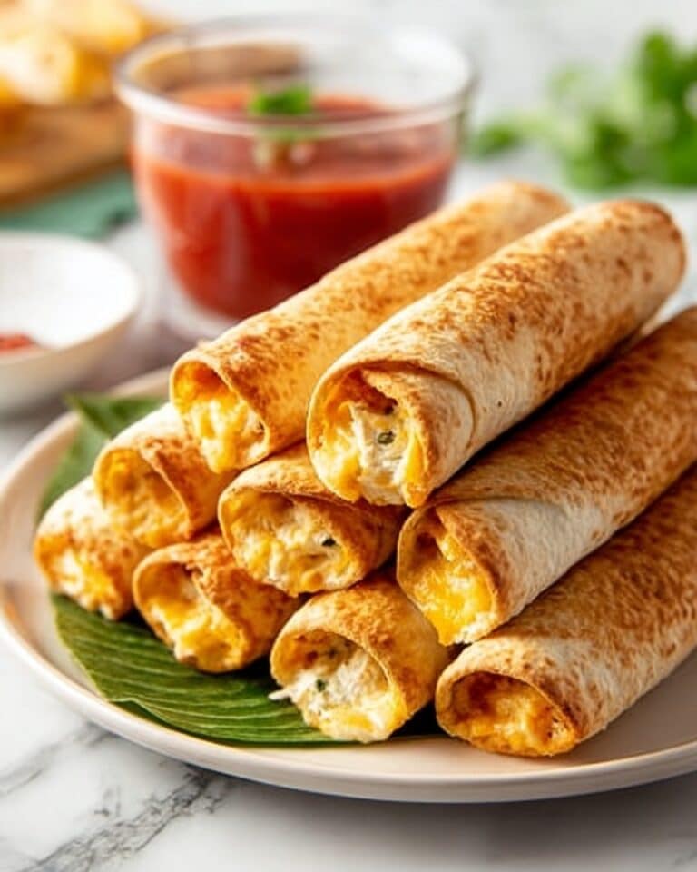 Cheesy Chicken Jalapeno Popper Taquitos Recipe