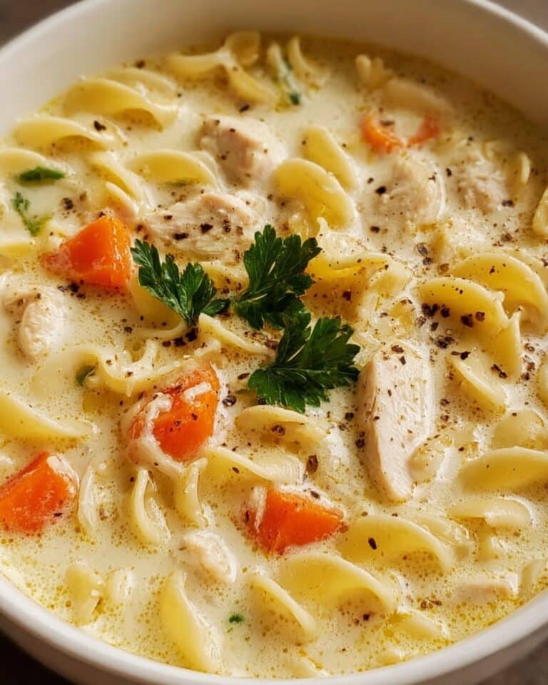 Easy Creamy Chicken Noodle Soup Recipe