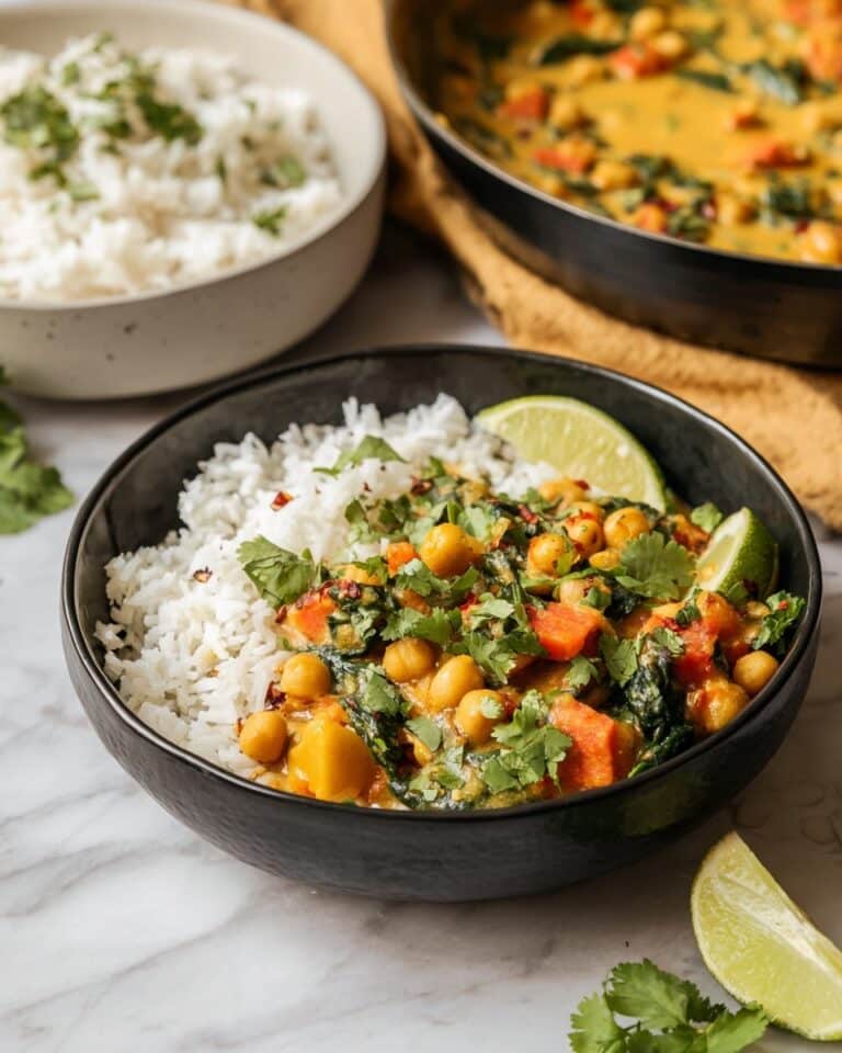 Chickpea Tomato Spinach Curry Recipe
