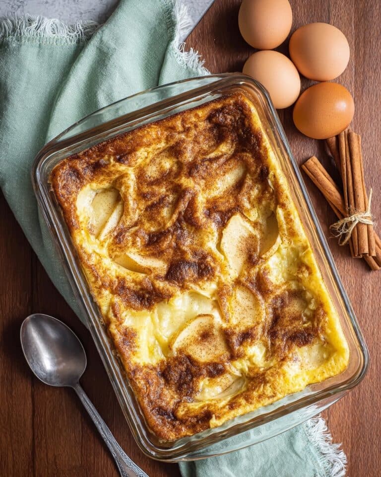 Apple Cinnamon Cottage Cheese Bake Recipe