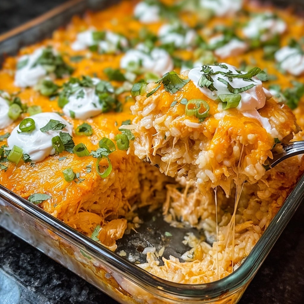 Pour the chicken and rice mixture into the prepared 9×13 inch baking dish Recipe - Recipe Image