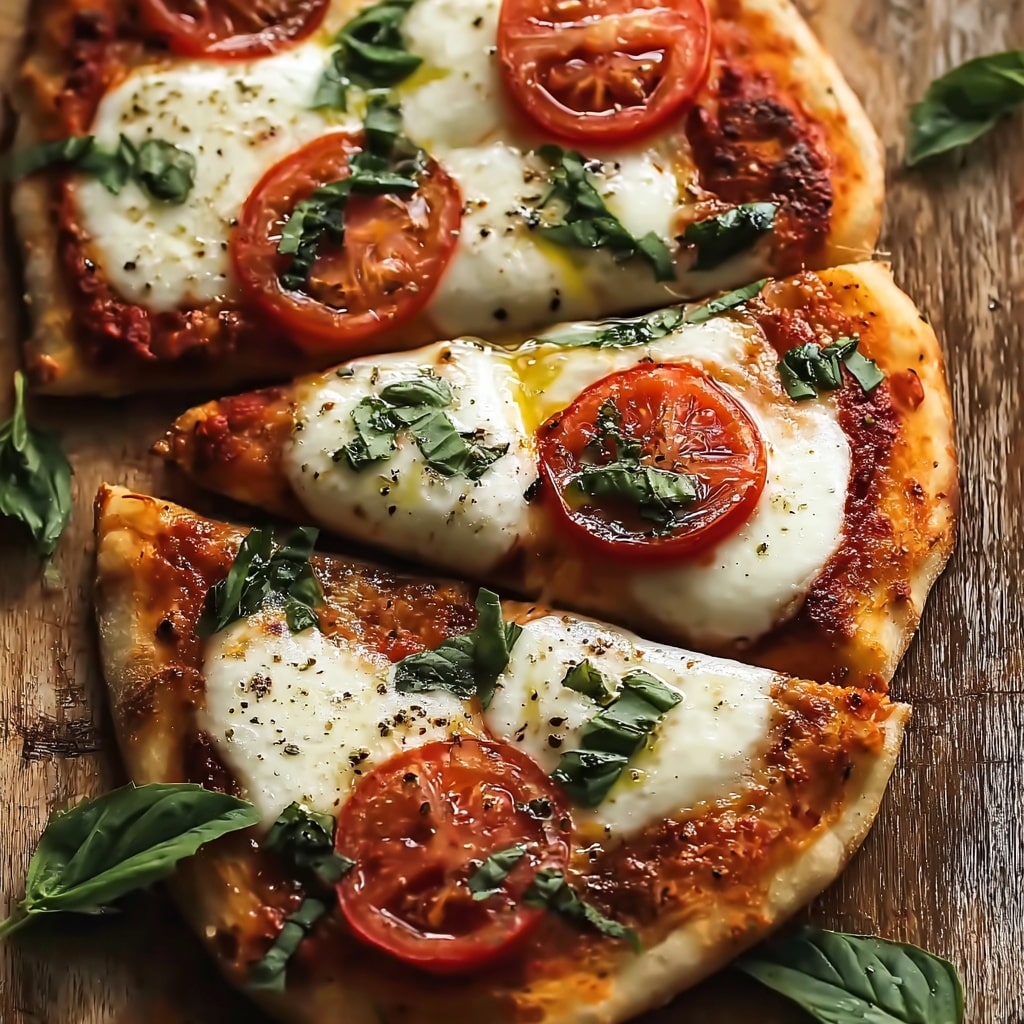 Quick Caprese Naan Pizza Recipe - Recipe Image