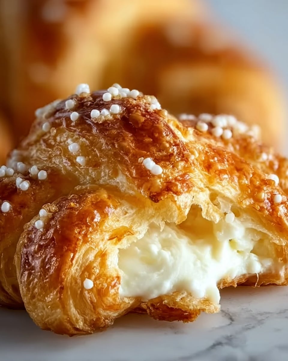 The image shows five soft pretzels arranged on a surface with a white marbled texture. The pretzels have a dark golden brown crust with a shiny texture and are sprinkled with coarse salt crystals. Their twisted shapes form distinct loops and knots, with some areas slightly darker from baking. Small green herb sprigs are scattered lightly around the pretzels, adding a touch of color contrast. The lighting highlights the glossy crust and the coarse salt grains on top. photo taken with an iphone --ar 4:5 --v 7