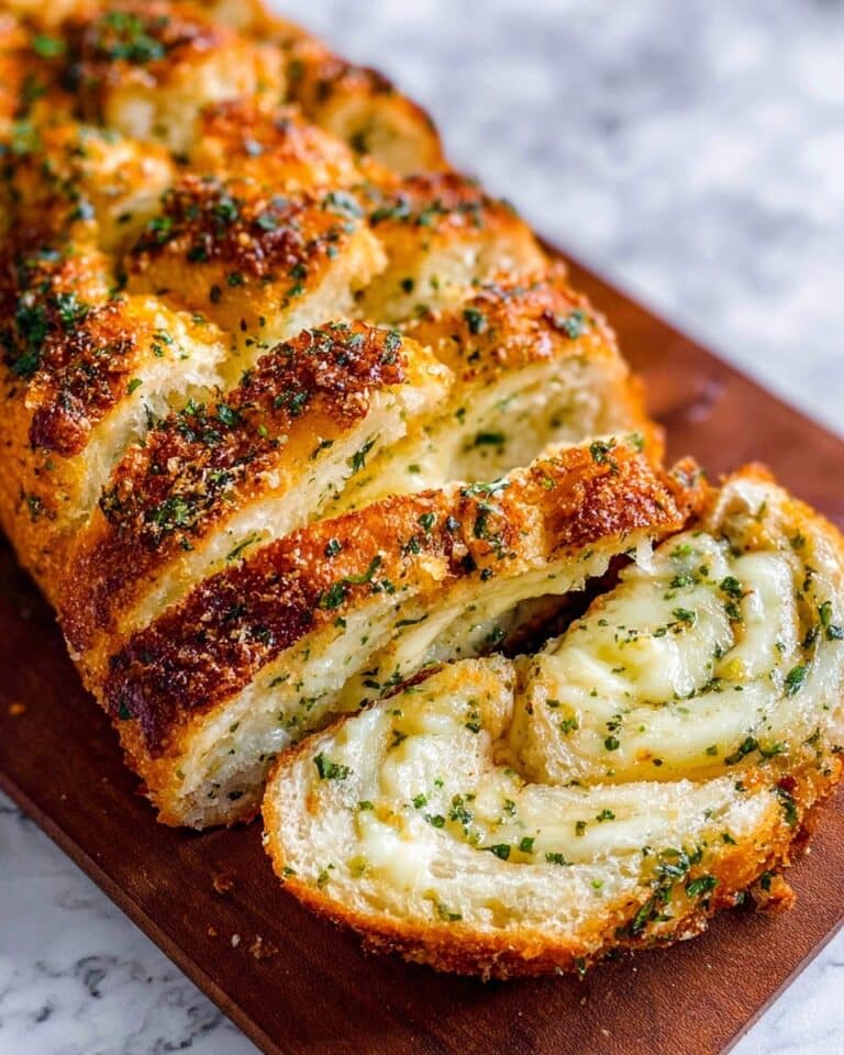 Swirled Garlic Herb and Cheese Bread Recipe