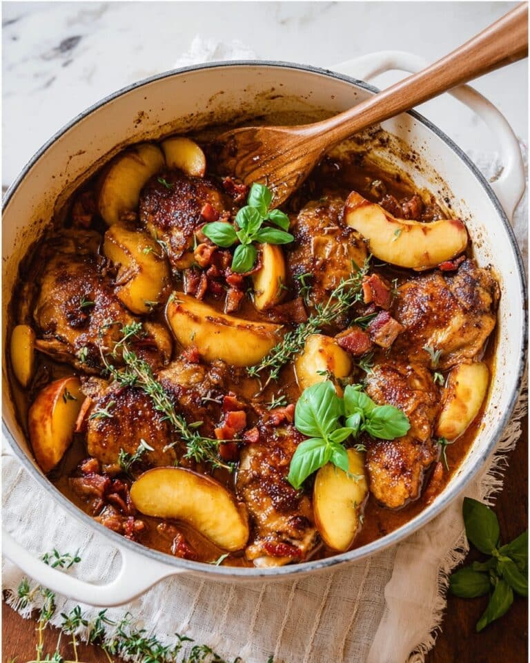 Honey Butter Peach Chicken Recipe