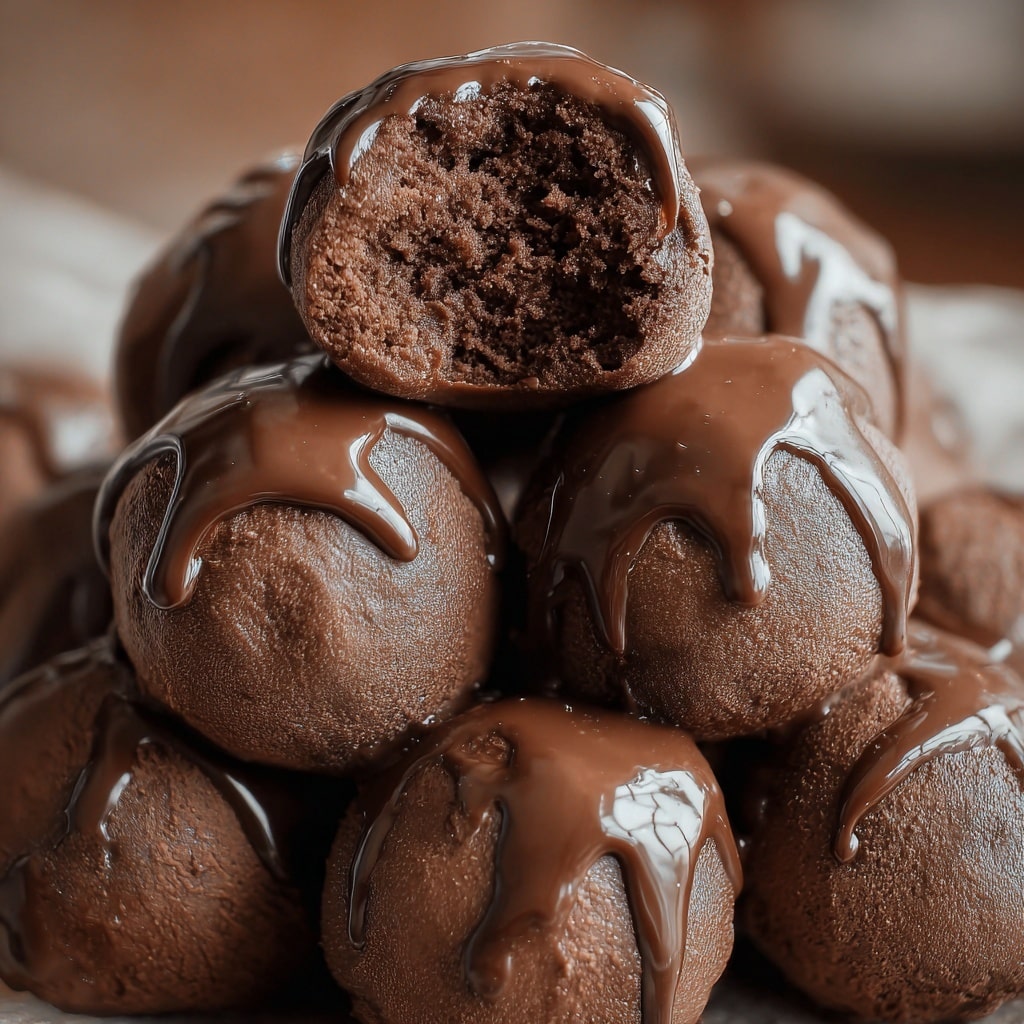 No-Bake Cottage Cheese Brownie Batter Protein Bites Recipe - Recipe Image