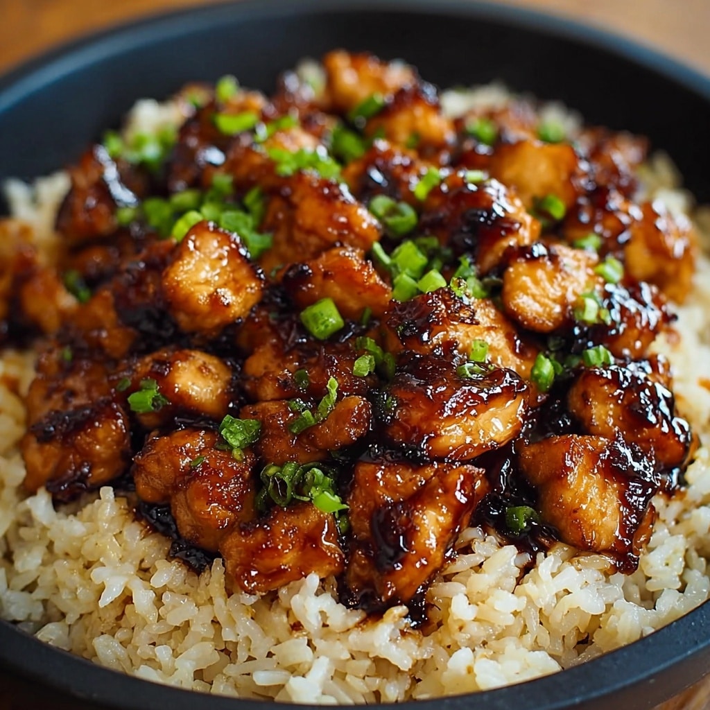 Honey BBQ Chicken Rice Recipe - Recipe Image