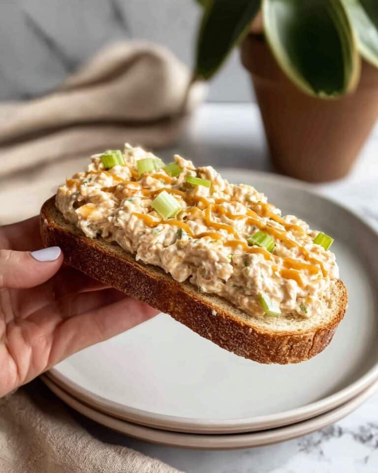 Buffalo Tuna Salad with Cottage Cheese and Fresh Veggies Recipe